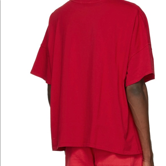 Rhude Reverse Tee in Cherry Red - Picture 4 of 5